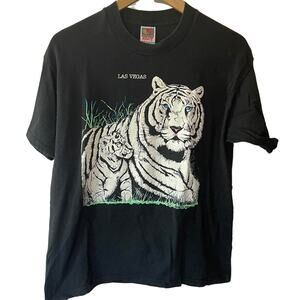 Vintage 90s White Tigers Las Vegas Shirt Adult Large